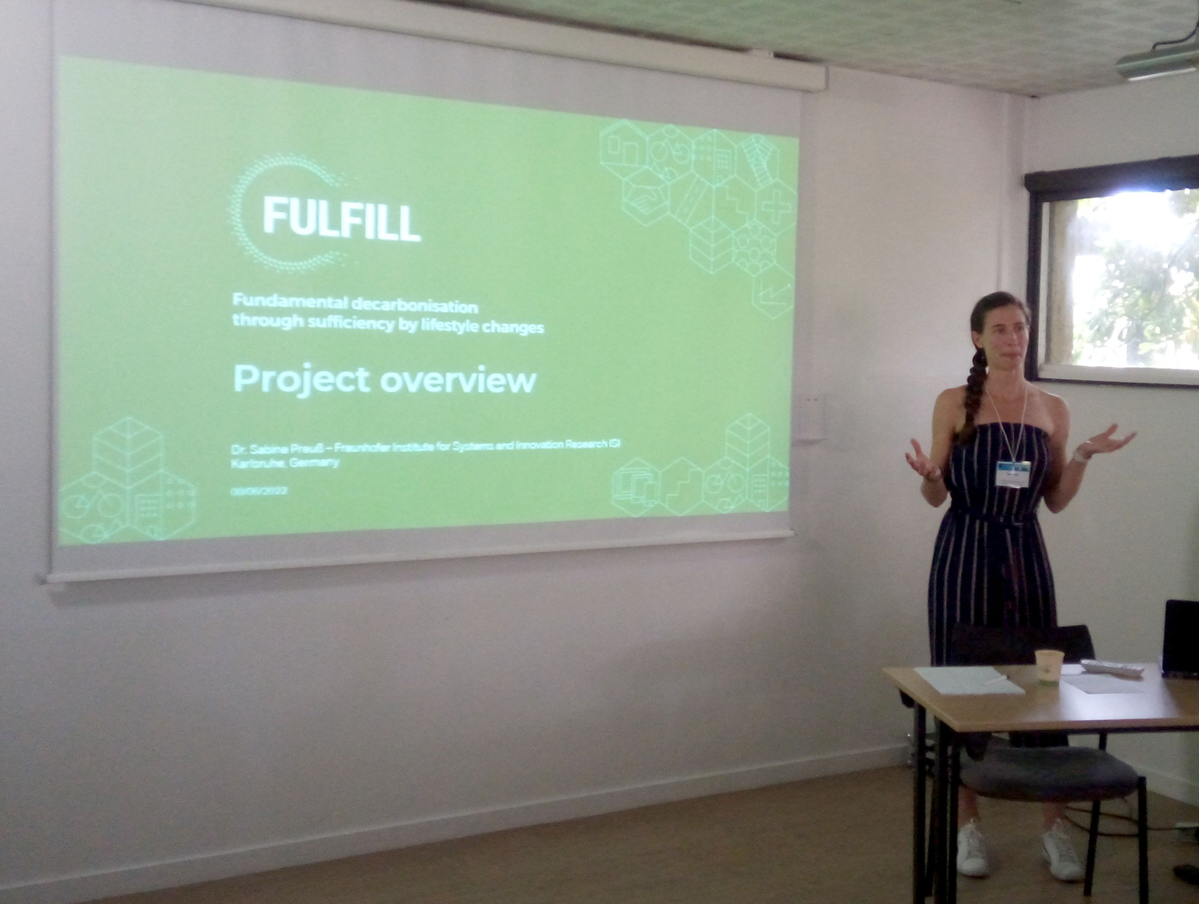 Sabine Preuß (Fraunhofer ISI) presenting FULFILL @ eceee2022